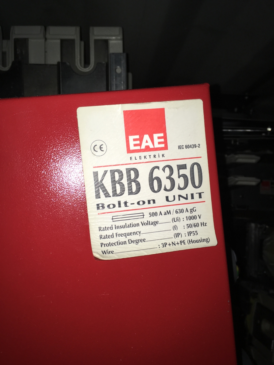 E-Line EAE railkoker busbar KBA1650 KBA2550 KBA3050