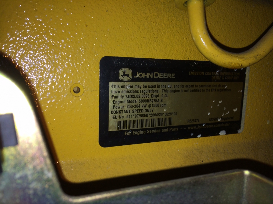 250 KVA John Deere diesel generator biodiesel WKK incl. InteliSys en omkasting