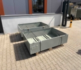 2x lekbak 900l met verwijderdbare voorkant