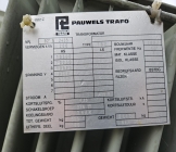 200 kVA 10 kV / 231 Volt Pauwels transformator
1992